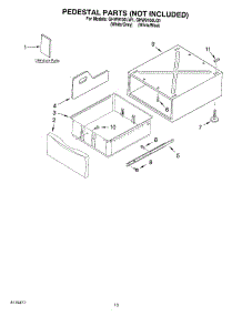 07 - Pedestal parts for Whirlpool Washer GHW9100LQ1 from AppliancePartsPros.com