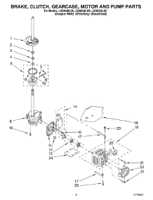 05 - Brake, Clutch, Gearcase, Motor & Pump parts for Whirlpool Washer LSQ9549LW0 from AppliancePartsPros.com