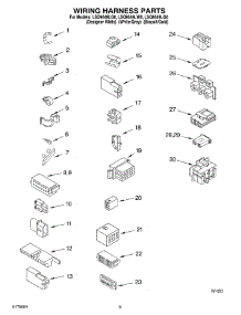 06 - Wiring Harness parts for Whirlpool Washer LSQ9549LQ0 from AppliancePartsPros.com