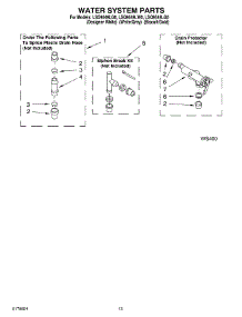 09 - Water System parts for Whirlpool Washer LSQ9549LQ0 from AppliancePartsPros.com