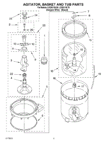 03 - Agitator, Basket And Tub parts for Whirlpool Washer LSQ9510LQ0 from AppliancePartsPros.com