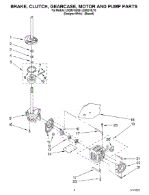 05 - Brake, Clutch, Gearcase, Motor & Pump parts for Whirlpool Washer LSQ9510LQ0 from AppliancePartsPros.com