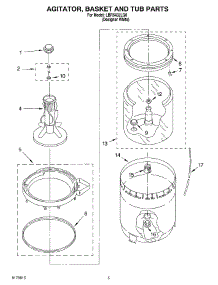 03 - Agitator, Basket And Tub parts for Whirlpool Washer LBR5432LQ0 from AppliancePartsPros.com