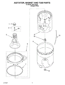 03 - Agitator, Basket And Tub parts for Whirlpool Washer LSR5132JQ2 from AppliancePartsPros.com