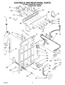 02 - Controls And Rear Panel parts for Whirlpool Washer LSQ9500LQ0 from AppliancePartsPros.com