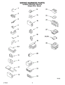 06 - Wiring Harness parts for Whirlpool Washer LSQ9510LT0 from AppliancePartsPros.com