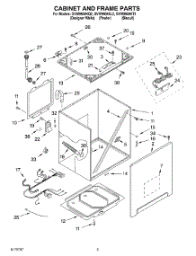 02 - Cabinet And Frame parts for Whirlpool Washer GVW9959KL2 from AppliancePartsPros.com