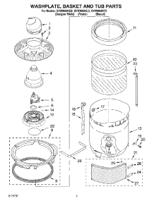 03 - Washplate, Basket And Tub parts for Whirlpool Washer GVW9959KQ2 from AppliancePartsPros.com