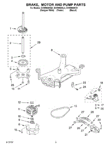 05 - Brake, Motor And Pump parts for Whirlpool Washer GVW9959KL2 from AppliancePartsPros.com