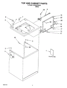 02 - Top And Cabinet, Literature parts for Whirlpool Washer GCAM2792LQ0 from AppliancePartsPros.com