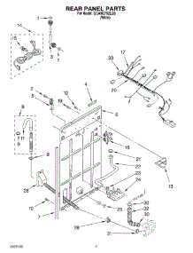 03 - Rear Panel parts for Whirlpool Washer GCAM2792LQ0 from AppliancePartsPros.com