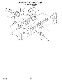 07 - Control Panel parts for Whirlpool Washer GCAM2792LQ0 from AppliancePartsPros.com