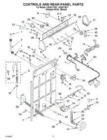 02 - Controls And Rear Panel parts for Whirlpool Washer LSQ9211KQ1 from AppliancePartsPros.com