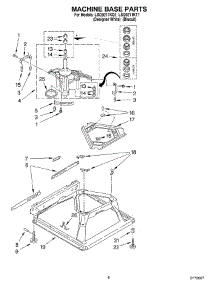 05 - Machine Base parts for Whirlpool Washer LSQ9211KQ1 from AppliancePartsPros.com
