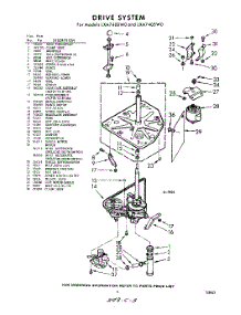 03 - Drive System parts for Whirlpool Washer LXA7400W0 from AppliancePartsPros.com