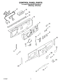 03 - Control Panel parts for Whirlpool Washer GHW9100LQ0 from AppliancePartsPros.com