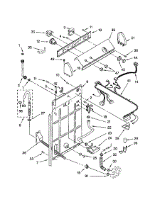 Controls And Rear Panel parts for Whirlpool Washer 7MLSR6232JQ1 from AppliancePartsPros.com