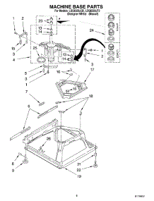 05 - Machine Base parts for Whirlpool Washer LSQ8500JT2 from AppliancePartsPros.com