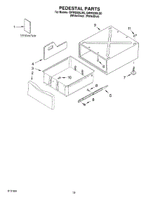 07 - Pedestal parts for Whirlpool Washer GHW9200LQ0 from AppliancePartsPros.com