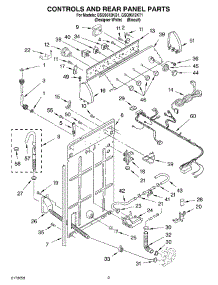 02 - Controls And Rear Panel parts for Whirlpool Washer GSQ9612KT1 from AppliancePartsPros.com