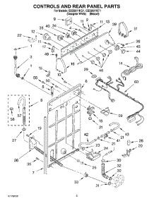 02 - Controls And Rear Panel parts for Whirlpool Washer GSQ9611KT1 from AppliancePartsPros.com