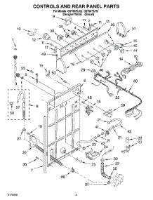 02 - Controls And Rear Panel parts for Whirlpool Washer GST9675JT2 from AppliancePartsPros.com