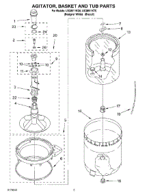 03 - Agitator, Basket And Tub parts for Whirlpool Washer LSQ8511KQ0 from AppliancePartsPros.com
