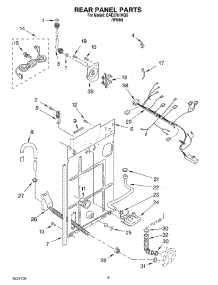 05 - Rear Panel parts for Whirlpool Washer CAE2761KQ0 from AppliancePartsPros.com