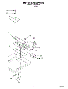 04 - Meter Case parts for Whirlpool Washer CAE2762KQ0 from AppliancePartsPros.com