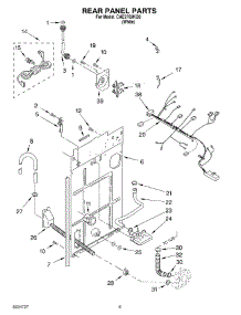 05 - Rear Panel parts for Whirlpool Washer CAE2762KQ0 from AppliancePartsPros.com