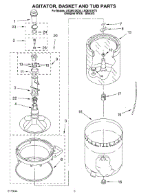 03 - Agitator, Basket And Tub parts for Whirlpool Washer LSQ8512KQ0 from AppliancePartsPros.com