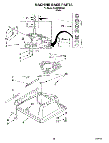 08 - Machine Base parts for Whirlpool Washer CAW2762KQ0 from AppliancePartsPros.com