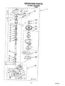 11 - Gearcase parts for Whirlpool Washer CAW2762KQ0 from AppliancePartsPros.com