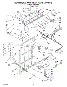 02 - Controls And Rear Panel parts for Whirlpool Washer LSB6400KQ0 from AppliancePartsPros.com