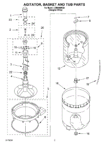 03 - Agitator, Basket And Tub parts for Whirlpool Washer LSB6400KQ0 from AppliancePartsPros.com