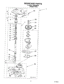 08 - Gearcase parts for Whirlpool Washer LSB6400KQ0 from AppliancePartsPros.com