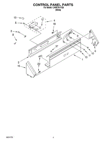 03 - Control Panel parts for Whirlpool Washer CAM2761KQ0 from AppliancePartsPros.com