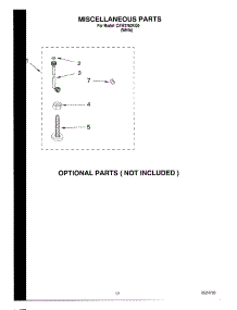 13 - Miscellaneous, Optional parts for Whirlpool Washer CAW2762KQ0 from AppliancePartsPros.com