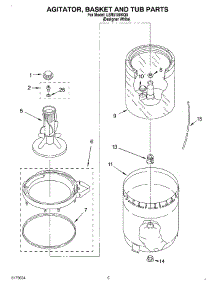03 - Agitator, Basket And Tub parts for Whirlpool Washer LSR5100KQ0 from AppliancePartsPros.com