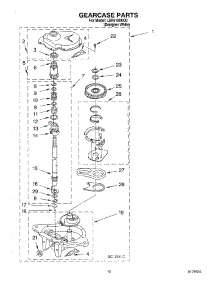 08 - Gearcase parts for Whirlpool Washer LSR5100KQ0 from AppliancePartsPros.com