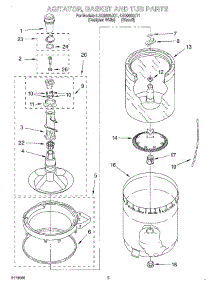 03 - Agitator, Basket And Tub parts for Whirlpool Washer LSQ9600JQ1 from AppliancePartsPros.com