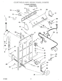 02 - Controls And Rear Panel parts for Whirlpool Washer CAWX629JQ1 from AppliancePartsPros.com