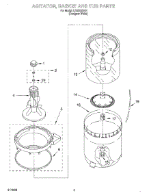 03 - Agitator, Basket And Tub parts for Whirlpool Washer LSR6232JQ1 from AppliancePartsPros.com