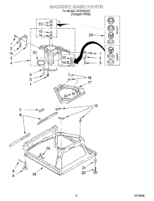 05 - Machine Base parts for Whirlpool Washer LSR6232JQ1 from AppliancePartsPros.com