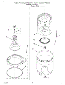 03 - Agitator, Basket And Tub parts for Whirlpool Washer LBR5132JQ1 from AppliancePartsPros.com