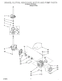 04 - Brake, Clutch, Gearcase, Motor And Pump parts for Whirlpool Washer LXR7133JQ1 from AppliancePartsPros.com