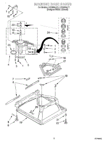 05 - Machine Base parts for Whirlpool Washer LSQ9564JQ1 from AppliancePartsPros.com