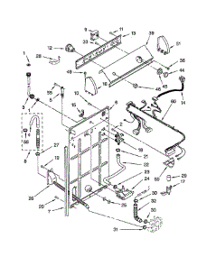 Controls And Rear Panel parts for Whirlpool Washer LSR5132JQ1 from AppliancePartsPros.com