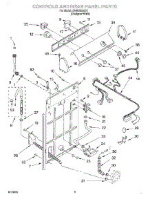 02 - Controls And Rear Panel parts for Whirlpool Washer SAWB600JQ1 from AppliancePartsPros.com
