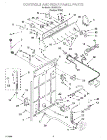 02 - Controls And Rear Panel parts for Whirlpool Washer LSQ9510JQ1 from AppliancePartsPros.com
